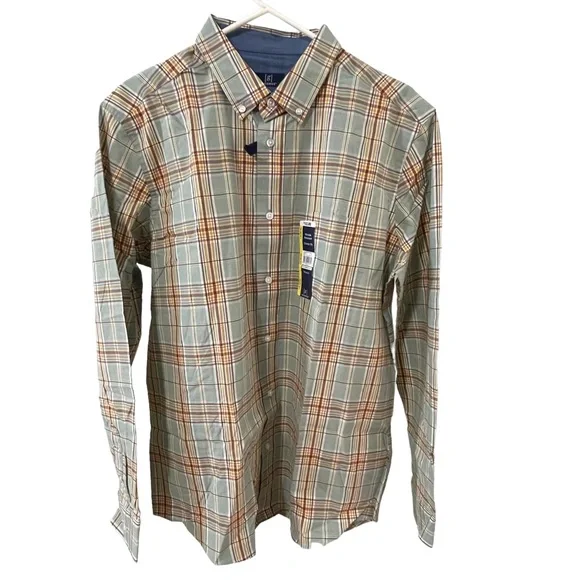 george dress shirts Men's Classic Fit Long Sleeve Plaid Poplin Shirt, up to size 5XL, Size: Medium, Gray Sleeve Poplin Shirt for Men is perfect for handsome daily wear that also has professional flair Shirts George Sherman Clothiers
